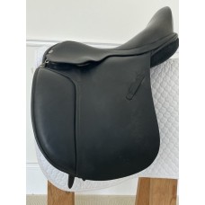 Barrie Swain SemiFlex 17.5" Holistic Dressage Saddle, Black